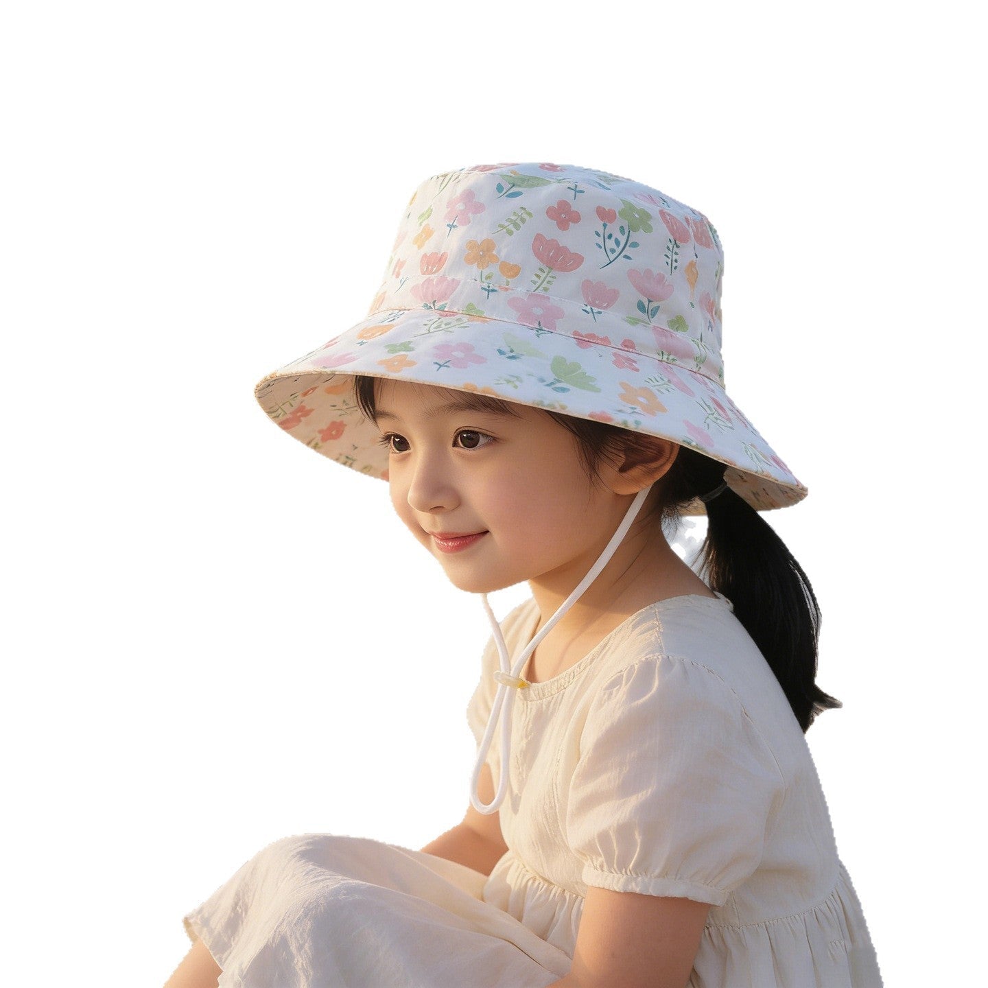 Unisex nan Kinder-Sonnenhut mit hohem UV-Schutz verstellbarem Kinnband und atmungsaktiver Baumwollqualität  R&B