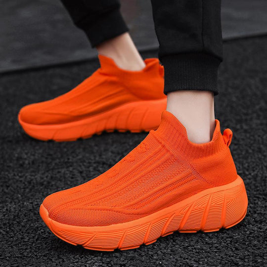 Damen bequeme Strick-Sneaker R&B