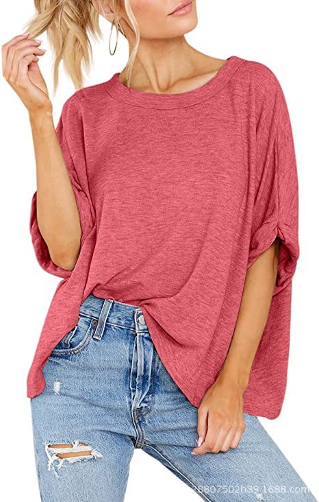 Damen lässiges Oversized T-Shirt R&B