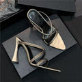 Damen elegante Slingback High Heels mit funkelnden Strassverzierungen R&B