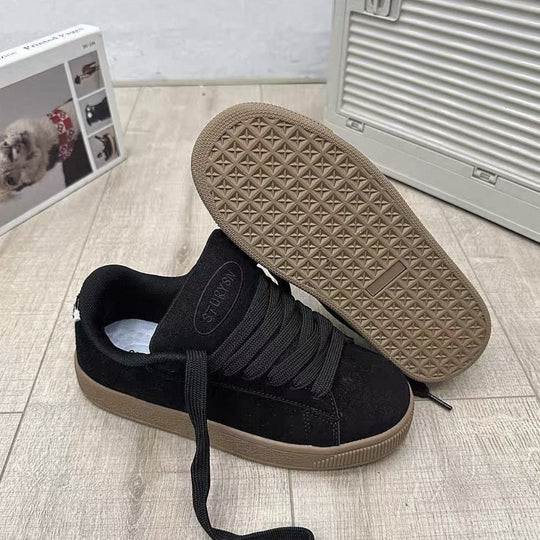 Damen Sportliche Sneaker aus hochwertigem Wildleder mit rutschfester Sohle R&B