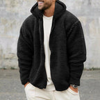Herren Fleecejacke mit Kapuze R&B