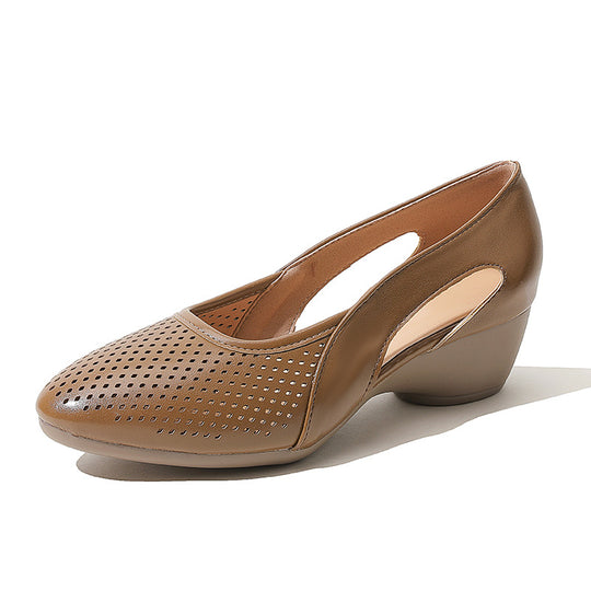 Damen Sling-Pumps mit atmungsaktivem Lochmuster R&B
