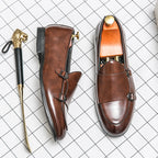 Damen elegante Mokassins mit modischen Schnallen