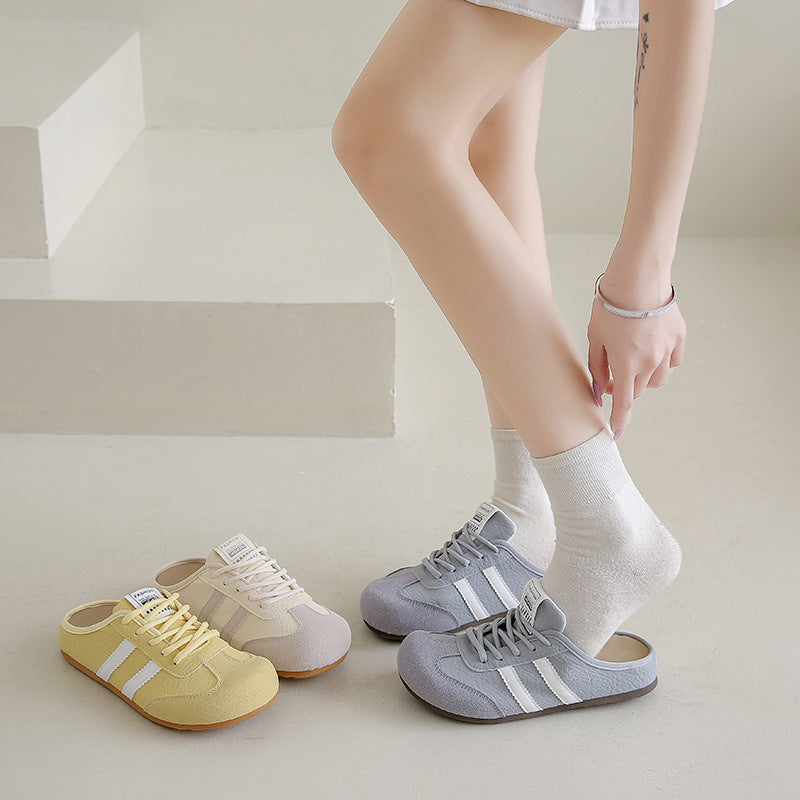 Damen Hausschuhe im sportlichen Stil mit klassischem Design R&B