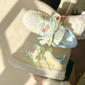 Damen Sneakers mit floralen Schnürsenkeln und weichem Innenfutter R&B