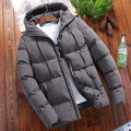 Herren nan gesteppte Thermo-Steppjacke mit Kapuze und winddichter, wasserabweisender Polyesterhülle R&B