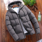 Herren nan gesteppte Thermo-Steppjacke mit Kapuze und winddichter, wasserabweisender Polyesterhülle R&B