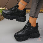 Damen sportliche Sneakers mit dämpfender Sohle und modischem Obermaterial R&B
