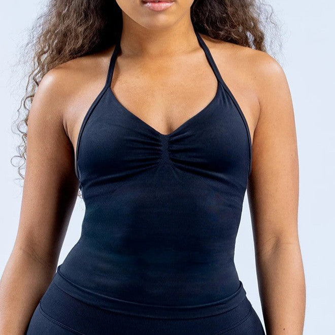 Damen Sportliches Oberteil mit verstellbaren Trägern und raffiniertem Raffungselement R&B