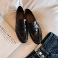 Damen Mokassins mit hochwertigem Lederdesign und modischem Riemen R&B
