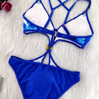 Damen Cut-Out Bikini-Set mit raffinierten Trägerdetails R&B