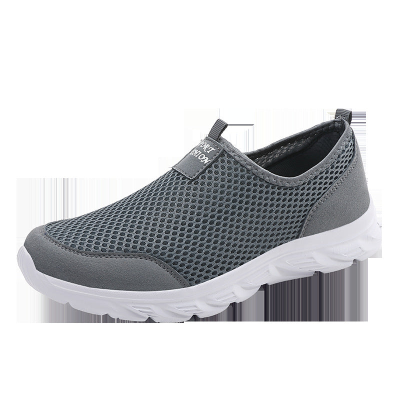 Damen Sportliche Slip-On Sneakers mit atmungsaktiver Mesh-Oberfläche R&B