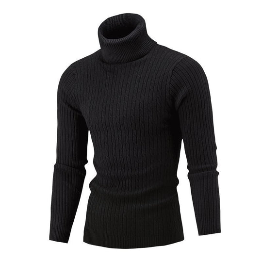 Herren modischer Rollkragenpullover aus feinem Strick R&B