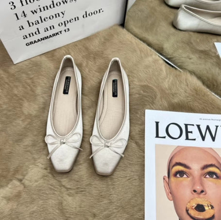 Damen Ballerinas mit elegantem Schleifenakzent R&B