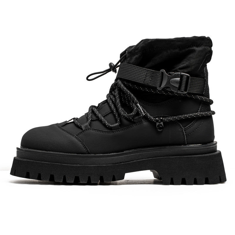 Damen gefütterte Winterstiefel mit rutschfester Profilsohle und verstellbarem Schaft R&B