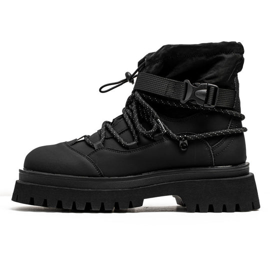Damen gefütterte Winterstiefel mit rutschfester Profilsohle und verstellbarem Schaft R&B