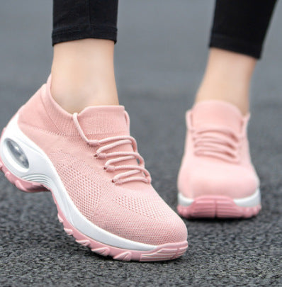Damen nan gestrickter Sockensneaker mit Luftkissenlaufsohle und elastischem Strickobermaterial R&B
