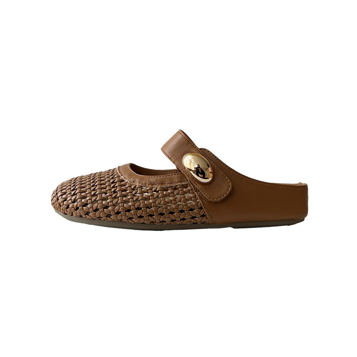 Damen Komfortable Schlupfschuhe mit modischer Netzstruktur und verstellbarem Riemen