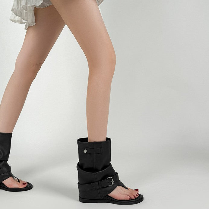 Damen Sandalen mit innovativem Wickeldesign und praktischem Riemchenverschluss R&B