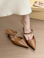 Damen Elegante Slingback-Pumps mit spitzem Zehenbereich und dezentem Riemen R&B