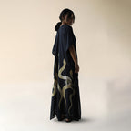 Damen Maxi-Kleid mit einzigartigem Schlangen-Design R&B