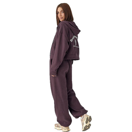 Damen lässiges Sweatshirt- und Jogginghose-Set R&B