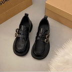Damen Schnürschuhe mit doppeltem Riemen und modischem Plateau R&B