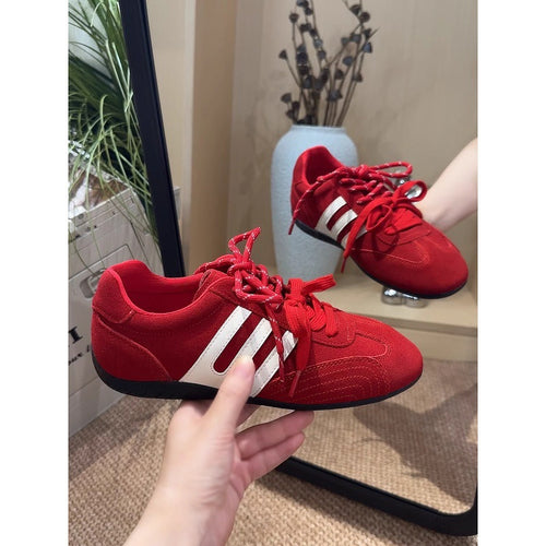 Damen Sportliche Sneakers aus hochwertigem Wildleder mit atmungsaktiver Sohle R&B