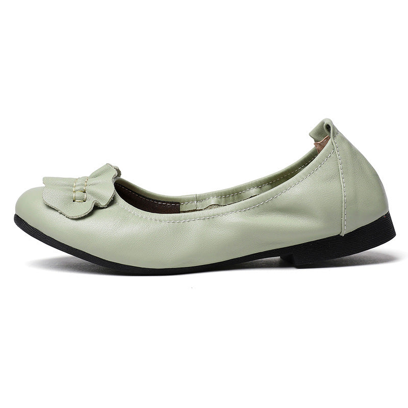 Damen Ballerinas mit dekorativem Schleifenakzent und rutschfester Sohle R&B