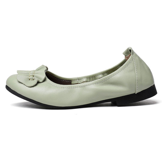 Damen Ballerinas mit dekorativem Schleifenakzent und rutschfester Sohle R&B
