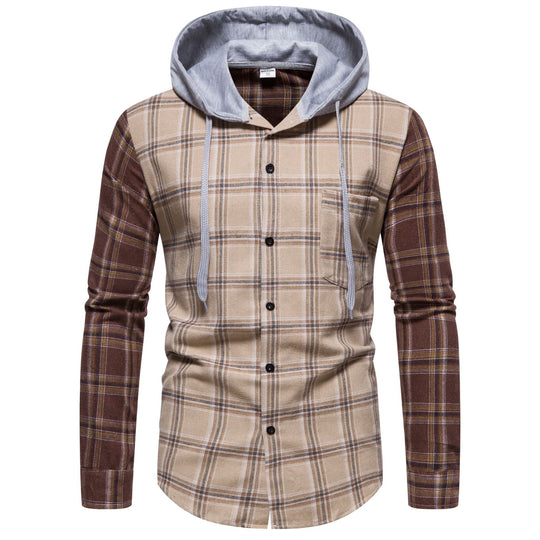 Herren Schultertunika mit integriertem Kapuzendesign R&B
