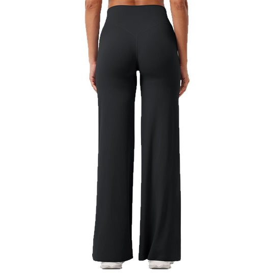 Damen Hochgeschnittene weite Sporthose R&B