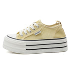 Damen Premium Plateau Sneakers mit atmungsaktivem Obermaterial R&B