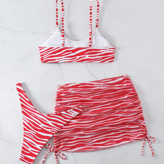 Damen Bikini-Set mit eleganter Wendewickelrock-Optik R&B