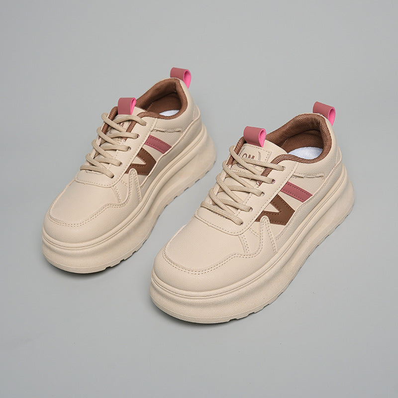 Damen sportliche Chunky Sneakers mit rutschfester Sohle und ergonomischer Dämpfung R&B