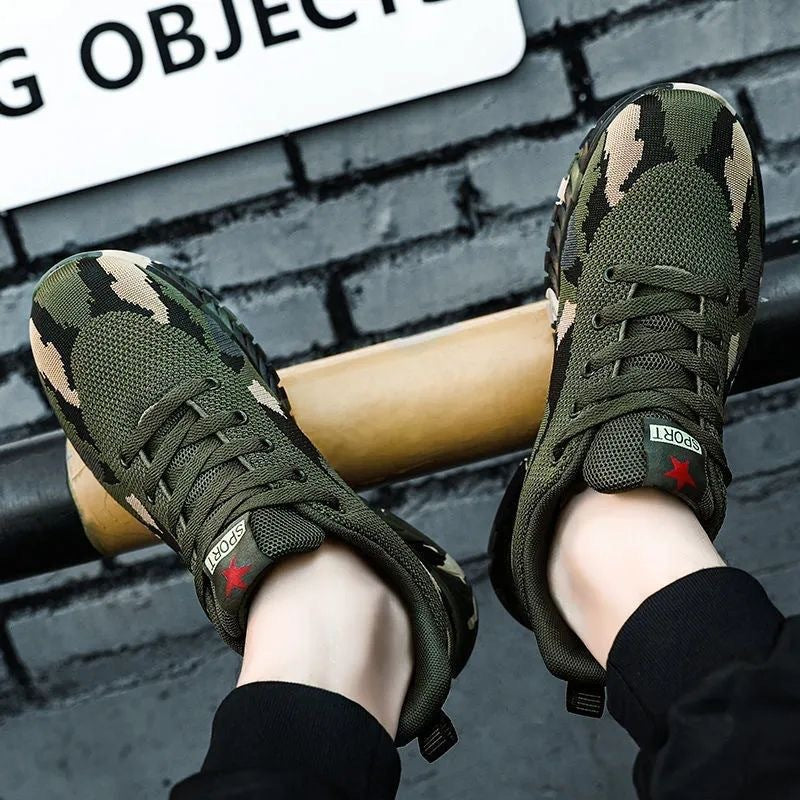 Damen Sportliche Sneakers mit Camouflage-Design und komfortabler Dämpfung R&B