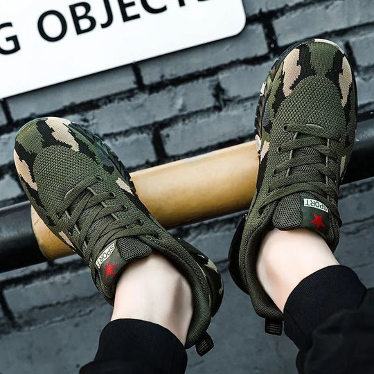 Damen Sportliche Sneakers mit Camouflage-Design und komfortabler Dämpfung R&B