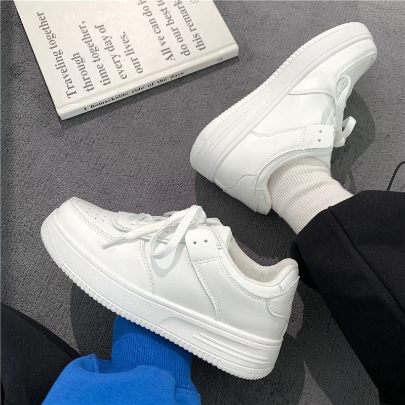 Damen modische Sneakers aus hochwertigem Kunstleder mit gepolsterter Sohle R&B