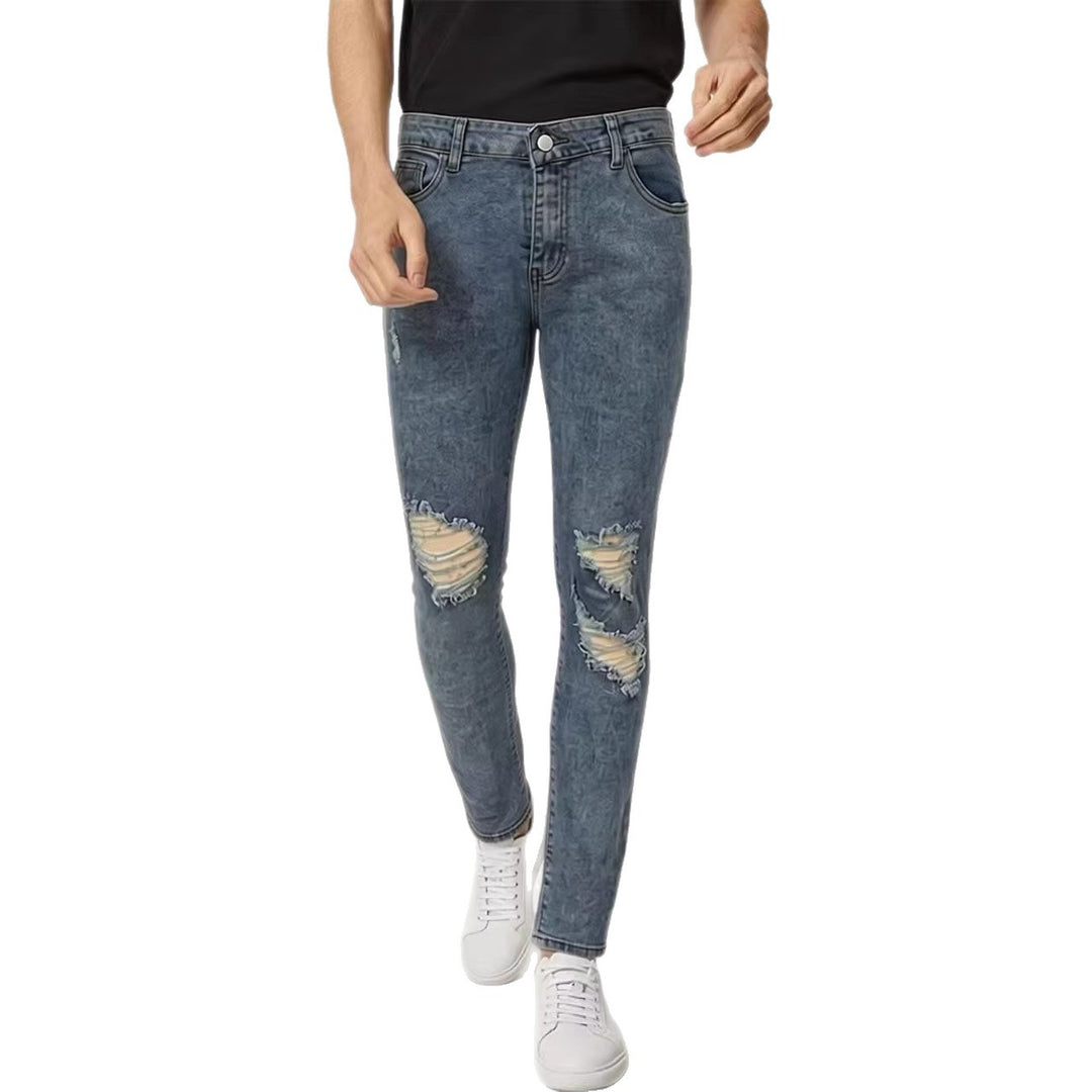Herren Destroyed Jeans mit modischem Used-Look R&B