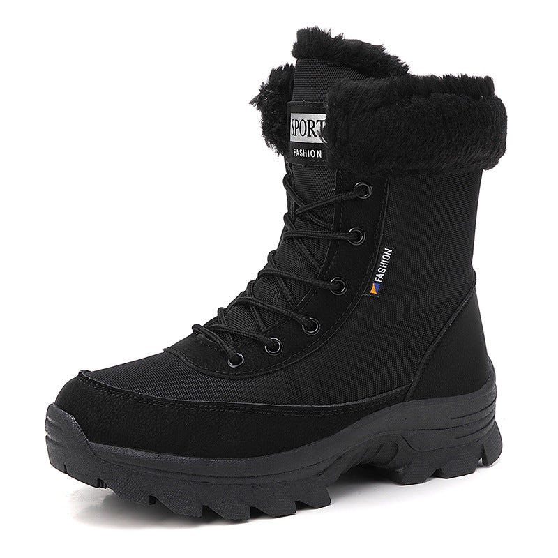 Damen winterliche Outdoor-Stiefel mit wärmeisolierendem Futter und rutschfester Sohle R&B