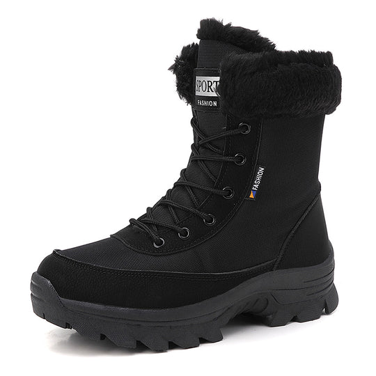 Damen winterliche Outdoor-Stiefel mit wärmeisolierendem Futter und rutschfester Sohle R&B