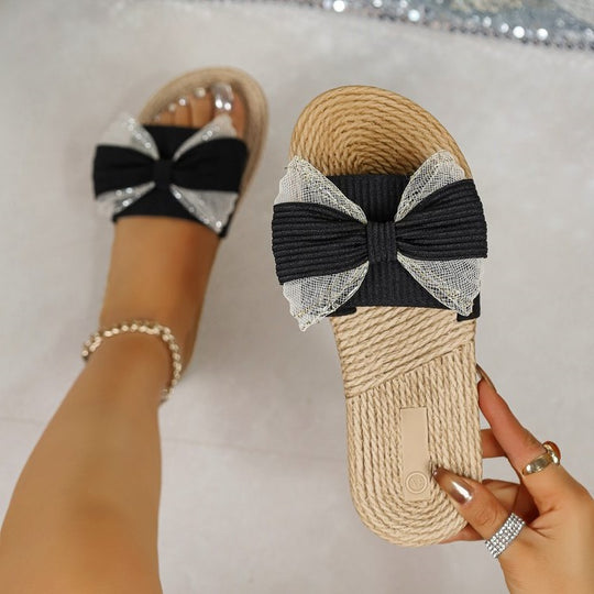 Damen Espadrilles mit eleganter Schleifen-Applikation R&B