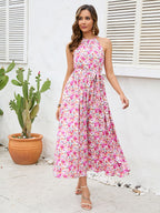 Damen Maxikleid mit floralen Mustern R&B