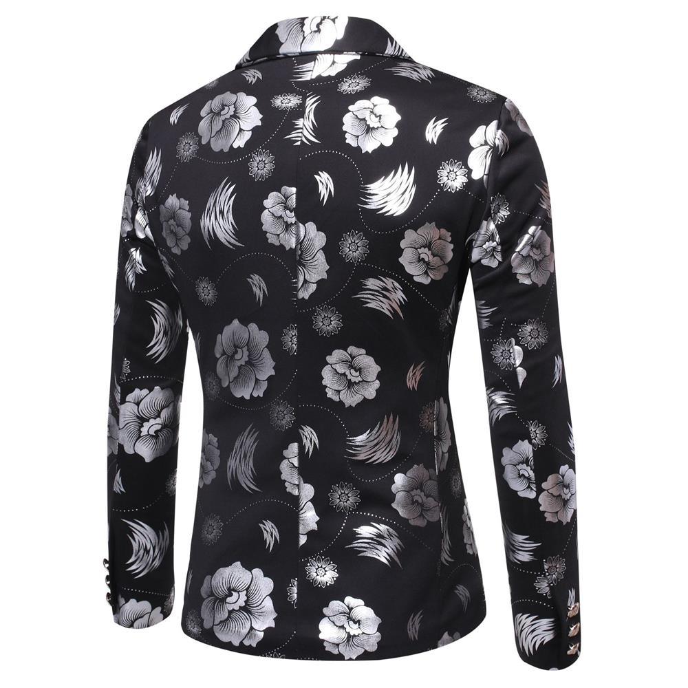 Herren Blazer mit floralem Design und elegantem Schnitt