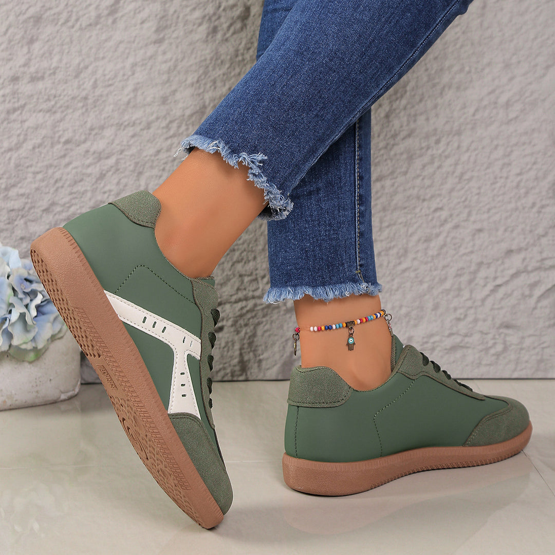 Damen Sneakers im Vintage-Look mit atmungsaktivem Obermaterial und rutschfester Sohle R&B