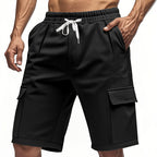 Damen komfortable Cargo-Shorts mit elastischem Bund und praktischen Seitentaschen R&B