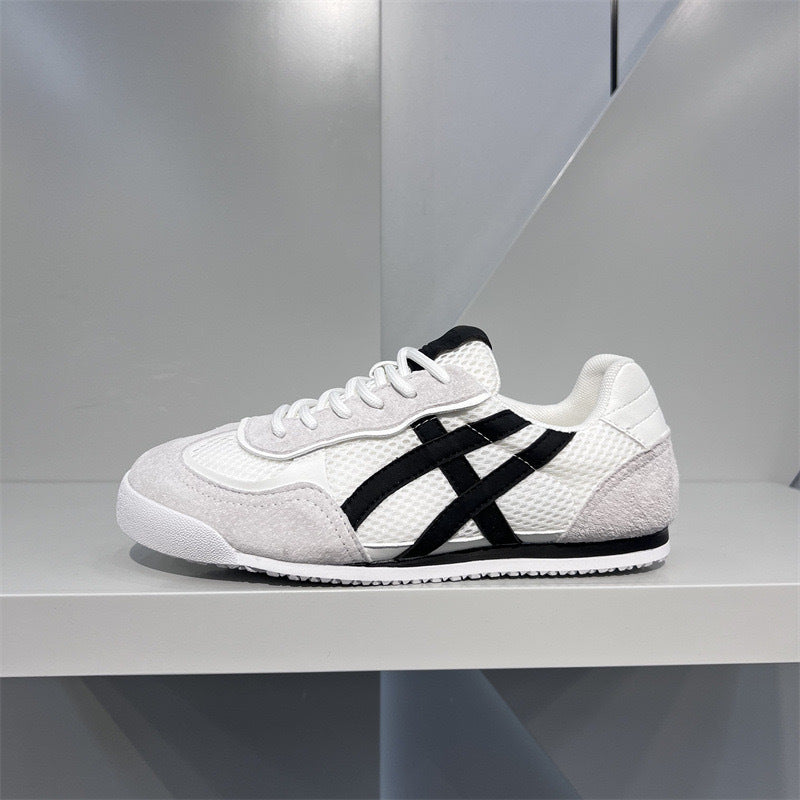 Damen modische und atmungsaktive Sneaker mit hochwertigem Wildleder und Mesh von R&B