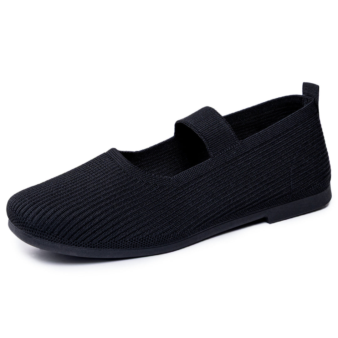 Damen Komfortable Slip-On Ballerinas mit elastischem Riemen R&B