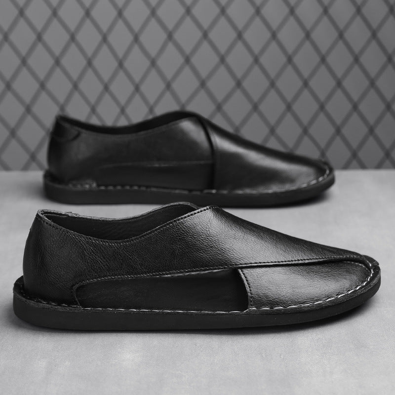 Damen Bequeme Leder-Slipper mit flexiblem Design R&B